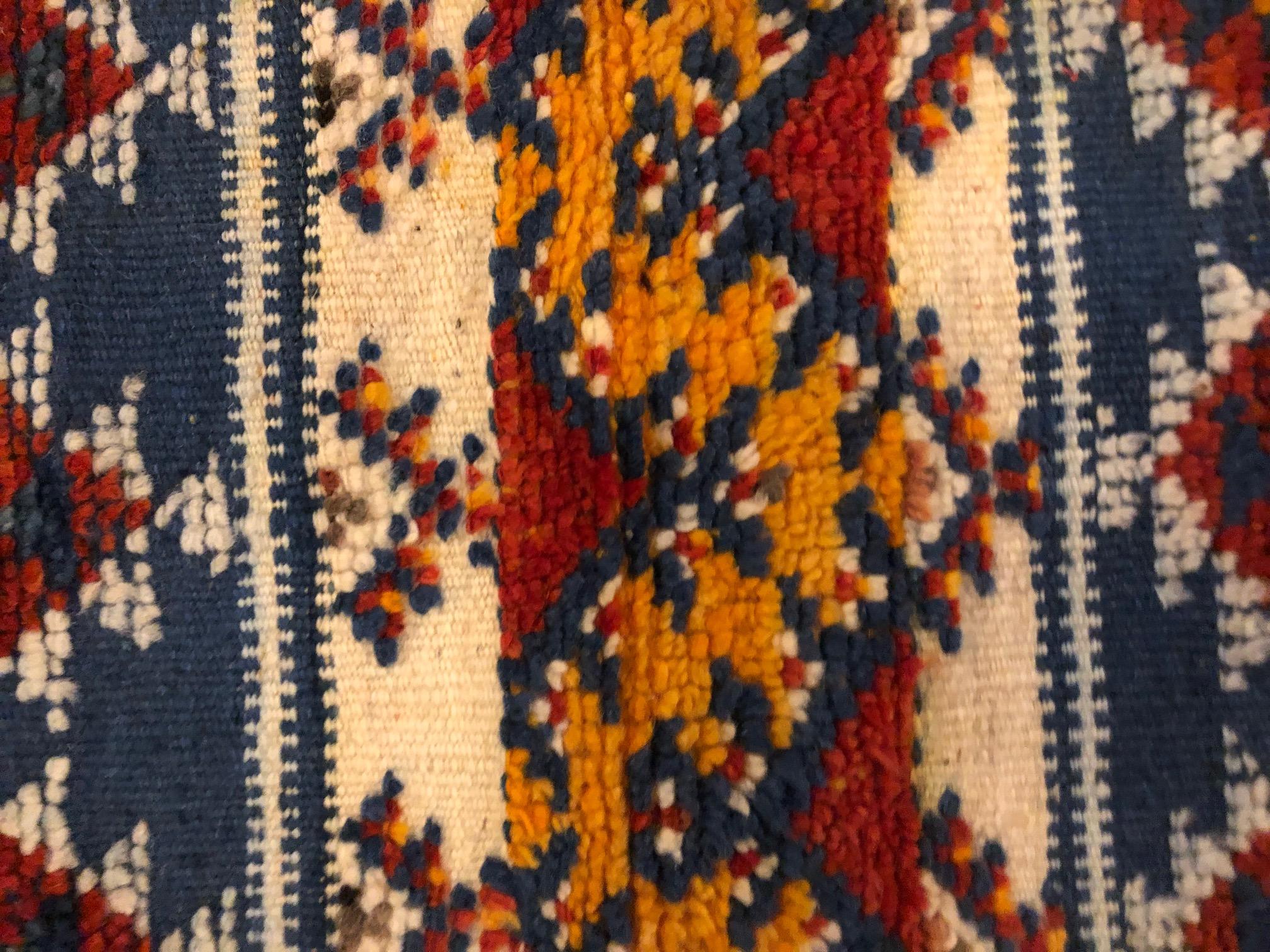 Moroccan Wool Rug or Carpet  In Good Condition In Plainview, NY