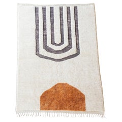 Berber Wool Rug ARCH Modern Handwoven Minimalist Contemporary Custom Design