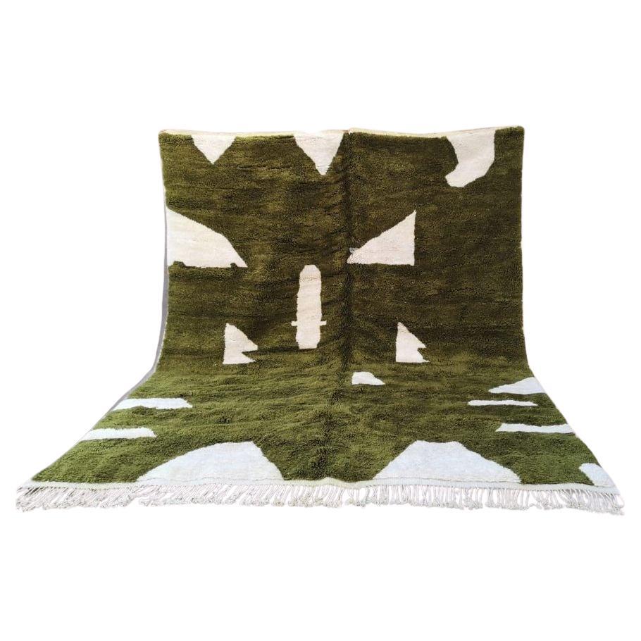 Berber Wool Rug FORREST Modern Handwoven Minimalist Custom Design