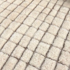 Tappeto in lana berbera GRID Moderno tessuto a mano Minimalista Design personalizzato IN STOCK