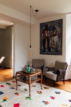 Berber Wool Rug NEON Modern Handwoven Minimalist Contemporary Custom Design