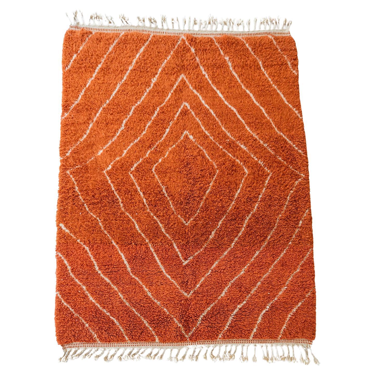 Tappeto Berbero in Lana ORANGERIA Moderno Tessuto a Mano Minimalista Contemporaneo Design Personalizzato