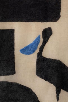 Tapis berbère en laine PELICAN Moderne Tissé à la main Minimaliste Design/One en stock