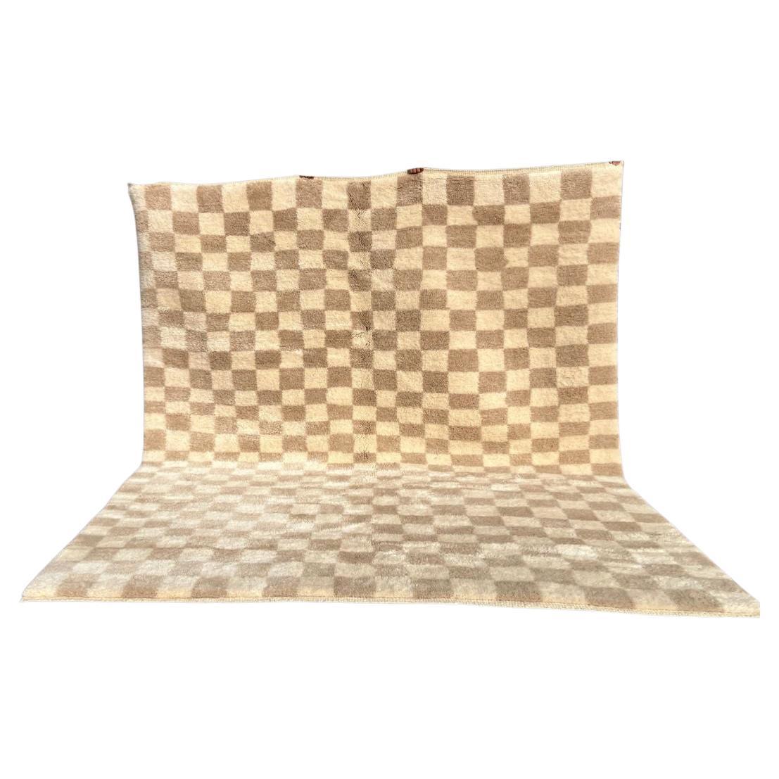 Berber Wool Rug SEQUENCE Modern Handwoven Minimalist Custom Design IN STOCK For Sale