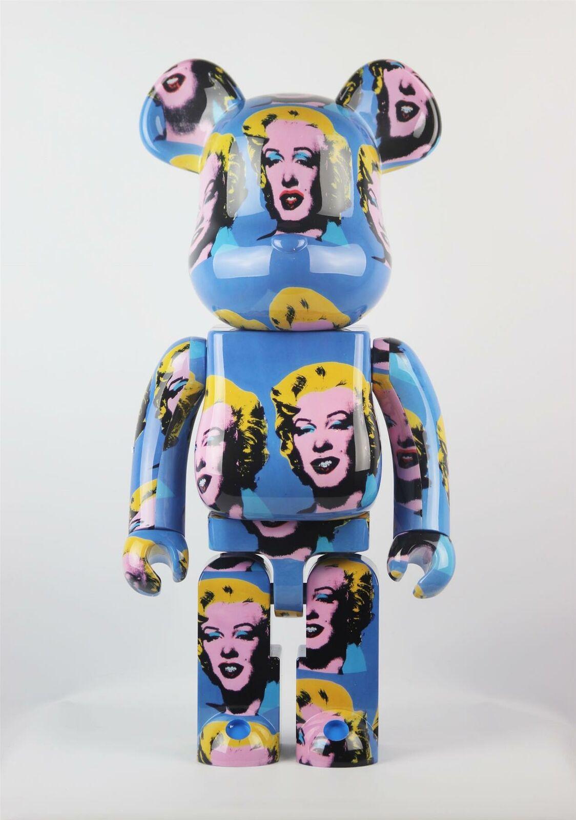Be@rbrick + Andy Warhol Marilyn Monroe printed Bearbrick 1000% Vinyl Figure.
A unique, timeless collectible trademarked & licensed by the Estate of Andy Warhol, the partnered collectible reveals Warhol's iconic Marilyn Monroe imagery wrapping the