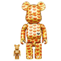 BE@RBRICK Set Goldherz 100％ & 400％