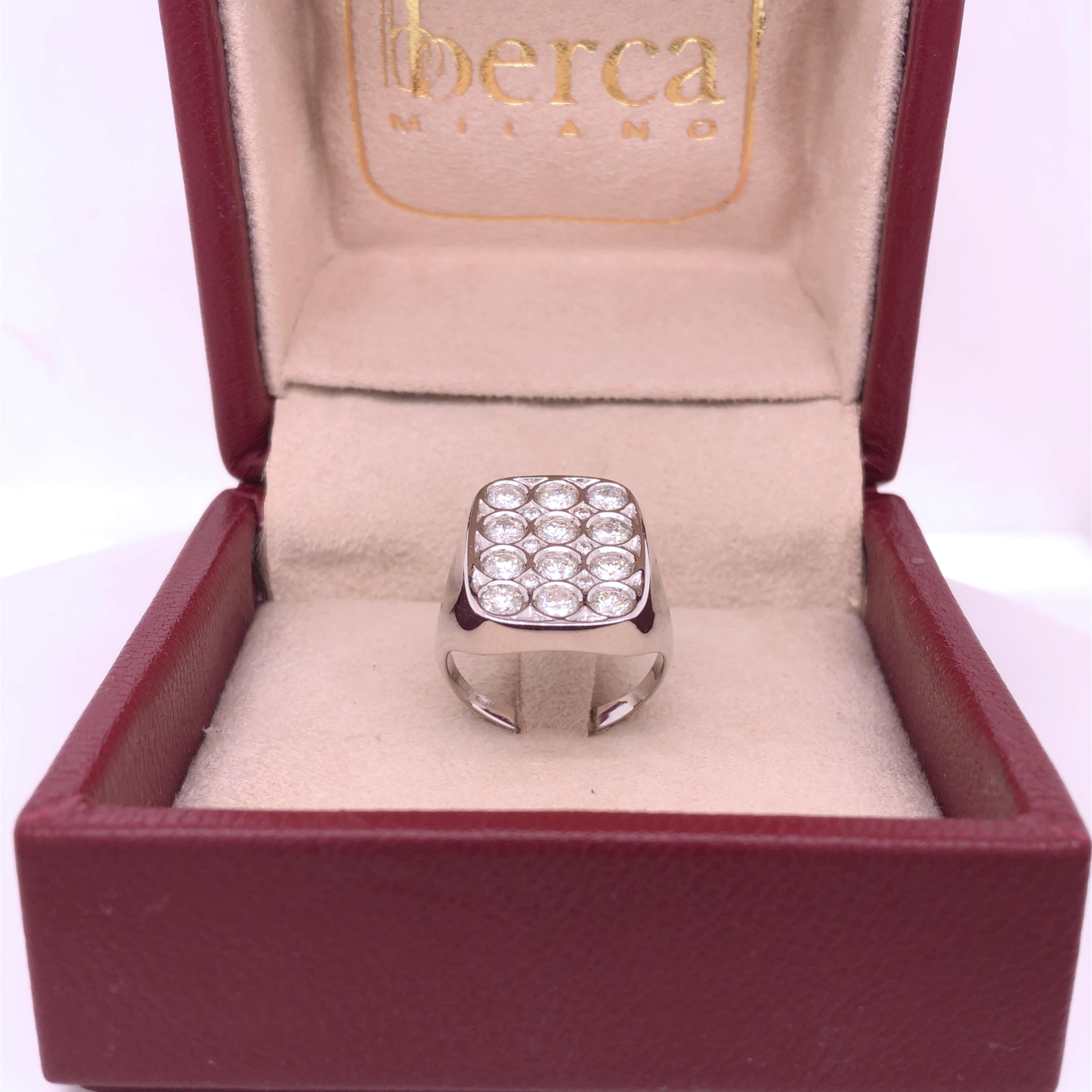 Cocktail-Ring mit 1,56 Karat weißem Diamanten von Barca im Angebot 5