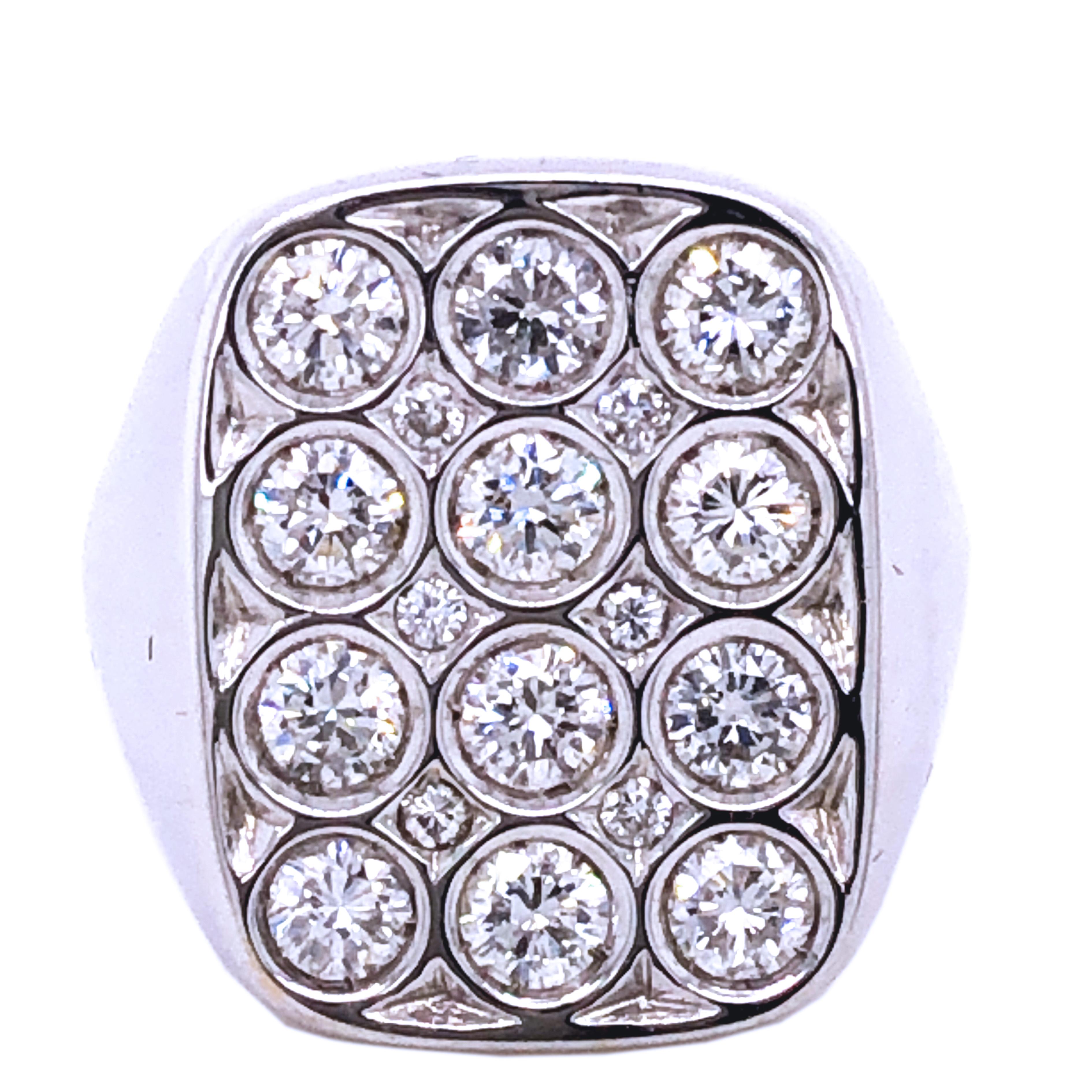 Cocktail-Ring mit 1,56 Karat weißem Diamanten von Barca im Angebot 7