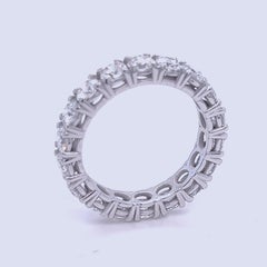 Berca 2.70 Carat Brilliant Cut White Diamond White Gold Eternity Ring Band