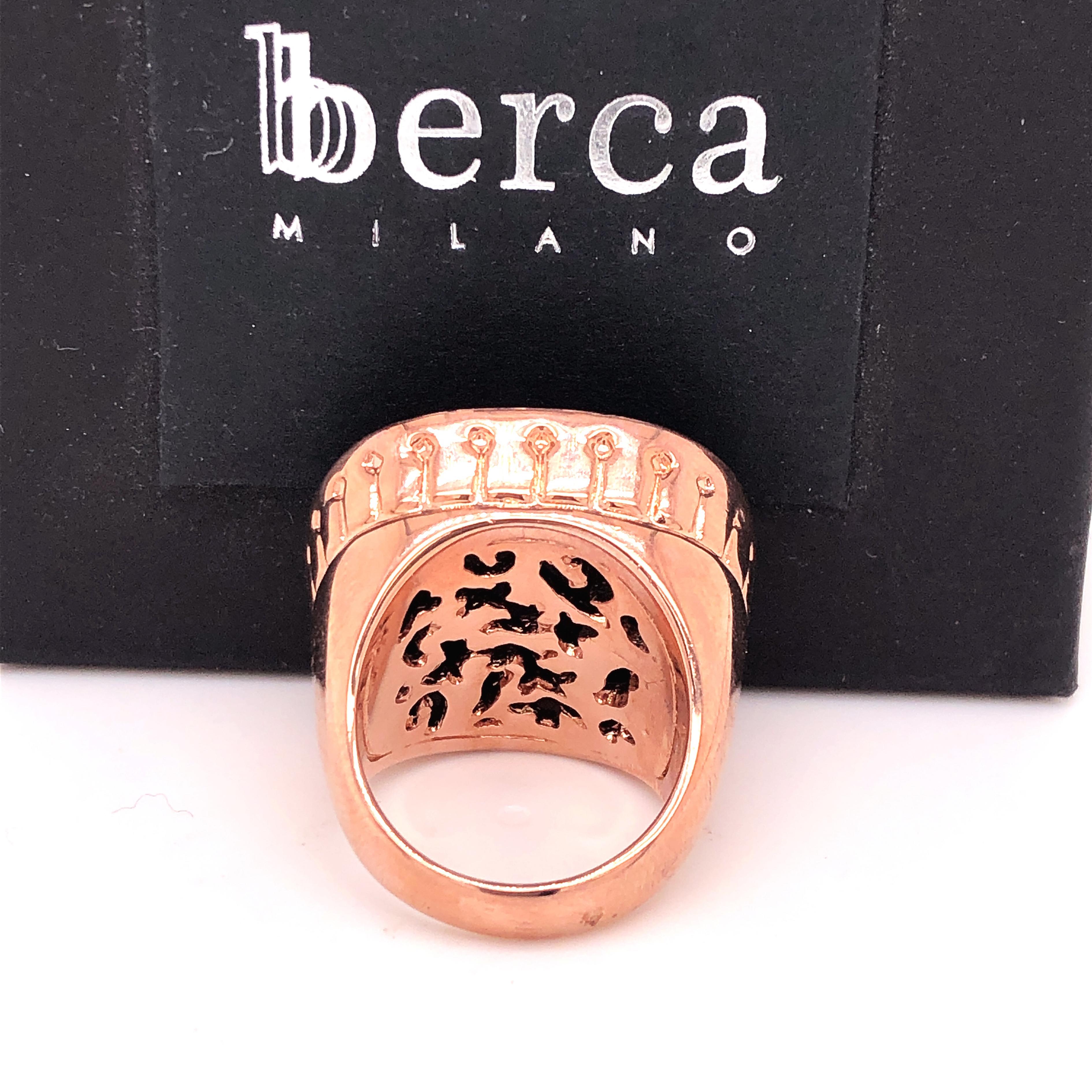 rose gold plated silver ring