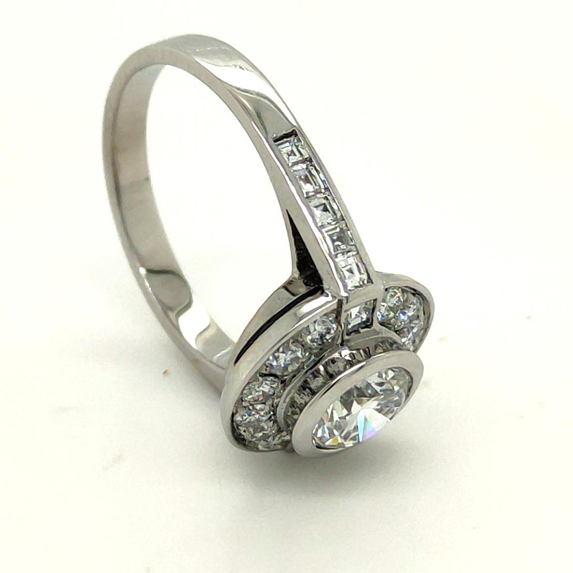 Brilliant Cut Berca HRD Certified 0.93Karat  E Color White Diamond Solitaire Ring For Sale
