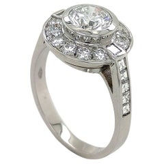 BERCA HRD Certificato 0,93 Carati  Anello solitario con diamante bianco di colore E. White