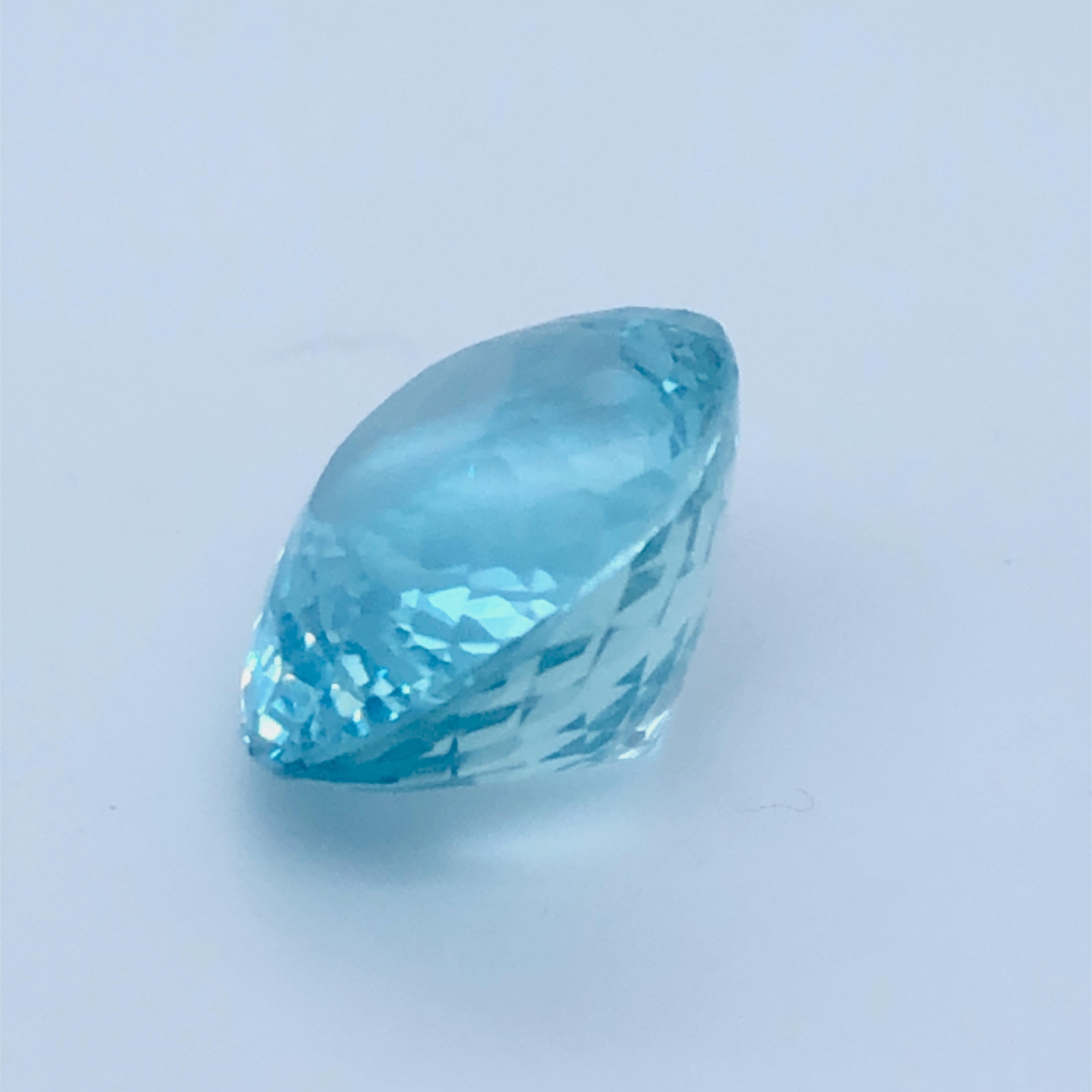 Awesome 8.43Kt (14.76x12.06x8.38mm) very brilliant Oval mixed cut Natural Trasparent Greenish Blue Aquamarine.
As stated in IGI Certicate 514256107 February 4 2022, that will be included, this stone is a natural Beryl.
22011702023001 GIT(the gem and
