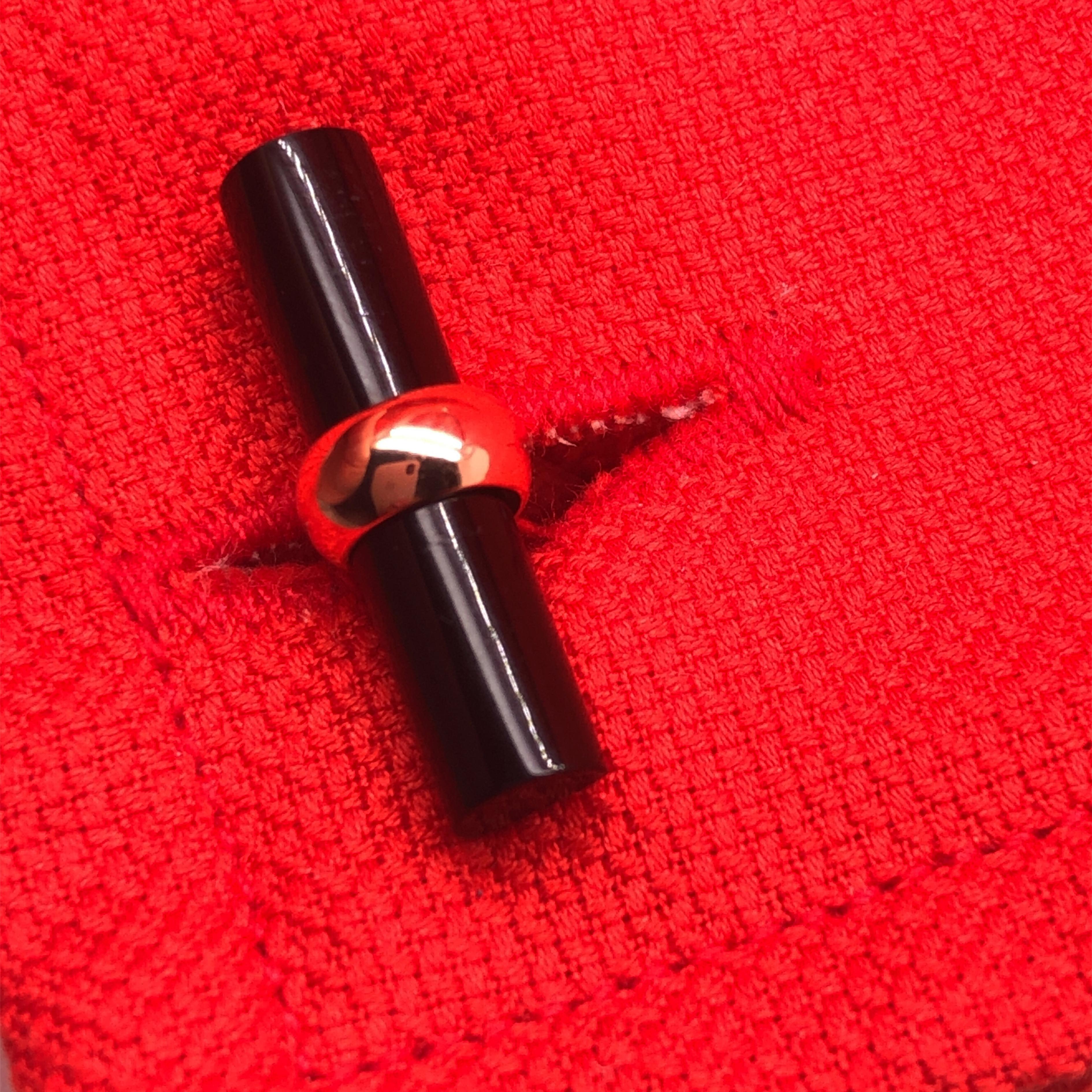 Berca Interchangeable Semiprecious Stones Baton Set 18 Carat Rose Gold Cufflinks For Sale 5