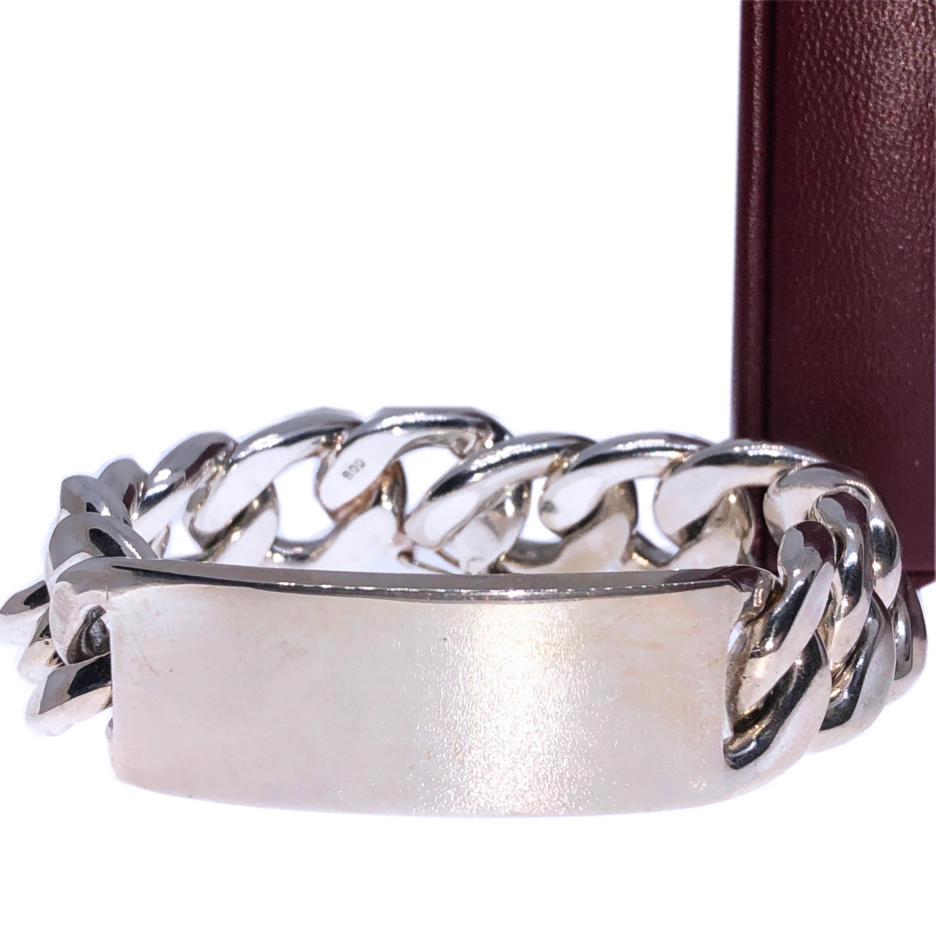 Femenino o masculino Berca Original 1970 Brazalete unisex de plata maciza hecho a mano en venta