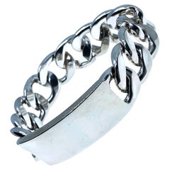 Berca Original 1970 Brazalete unisex de plata maciza hecho a mano
