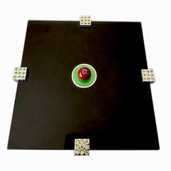 Berca Urushi Lacquer Box in Gold, Silver, and Precious Stones