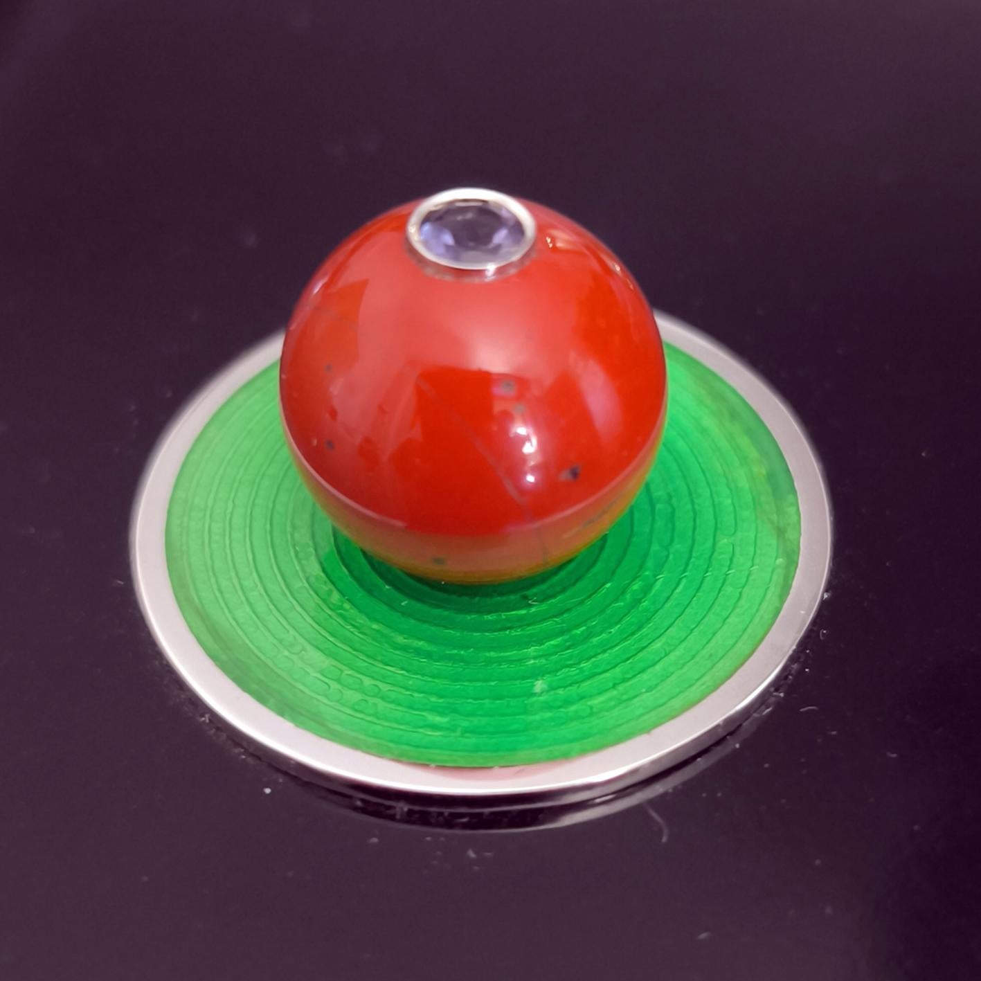 BERCA Boîte à laque Urushi en or, argent et pierres précieuses en vente 2