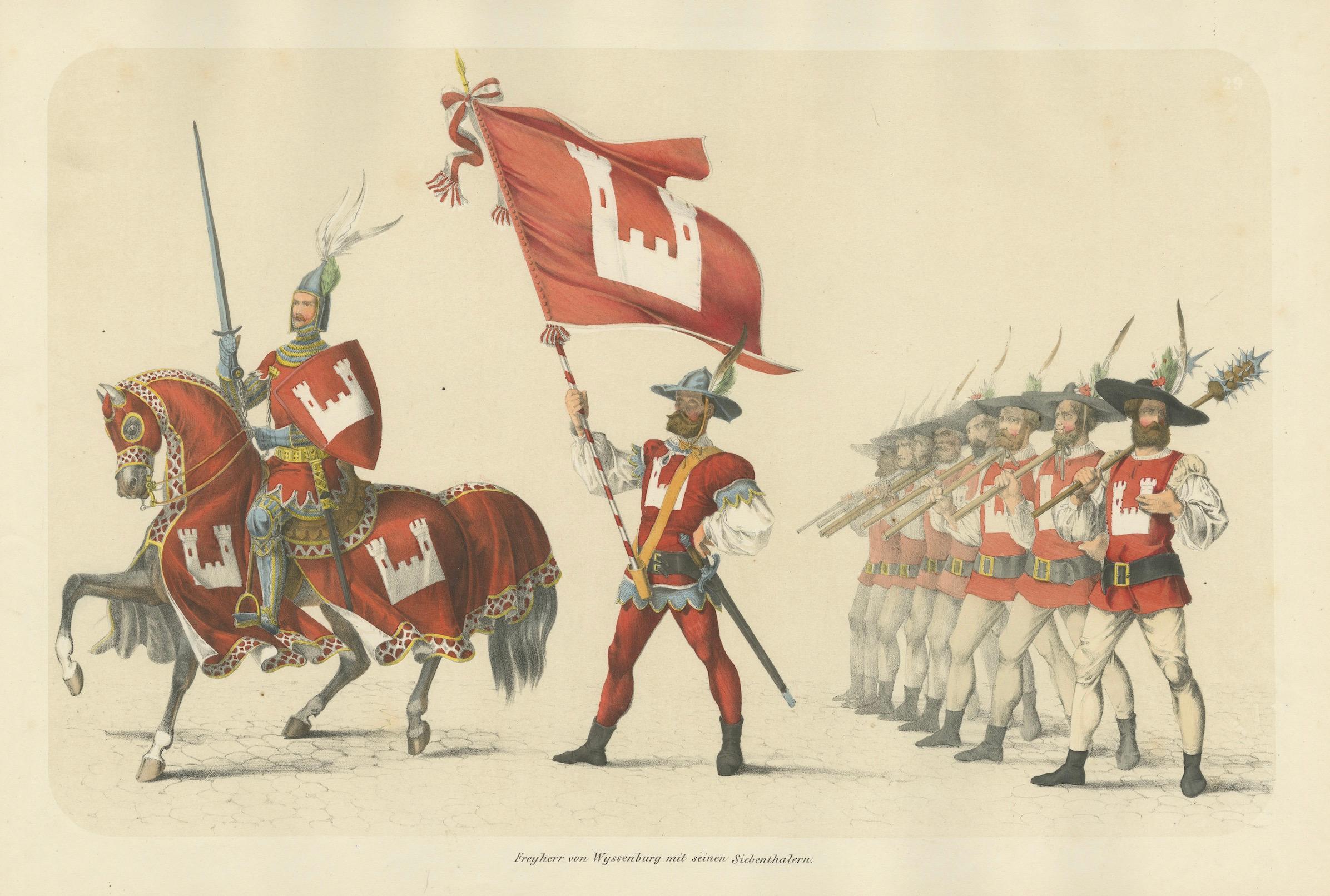 Berchtold von Wyzzenburg und seine Bannerbären in der Berner Prozession, 1855 im Angebot 5