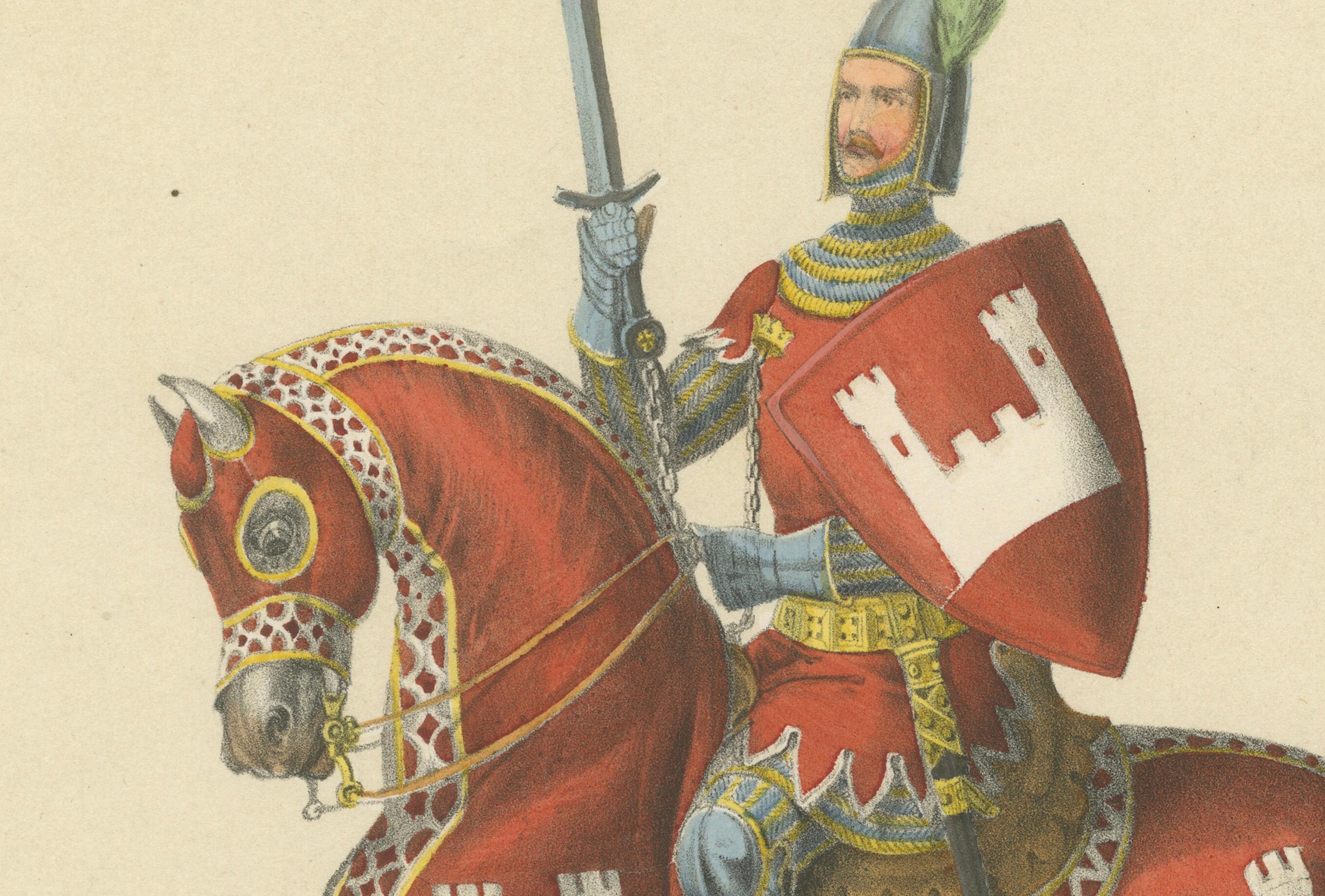 Berchtold von Wyzzenburg und seine Bannerbären in der Berner Prozession, 1855 (Mittleres 19. Jahrhundert) im Angebot