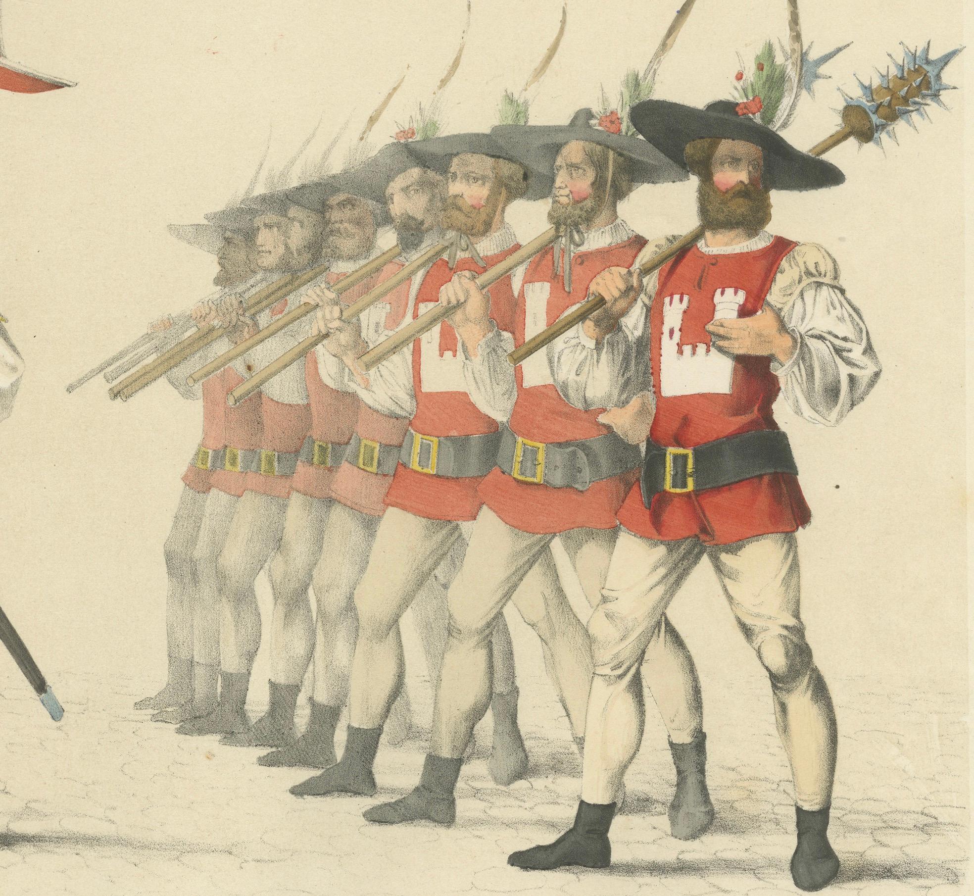 Berchtold von Wyzzenburg und seine Bannerbären in der Berner Prozession, 1855 im Angebot 1
