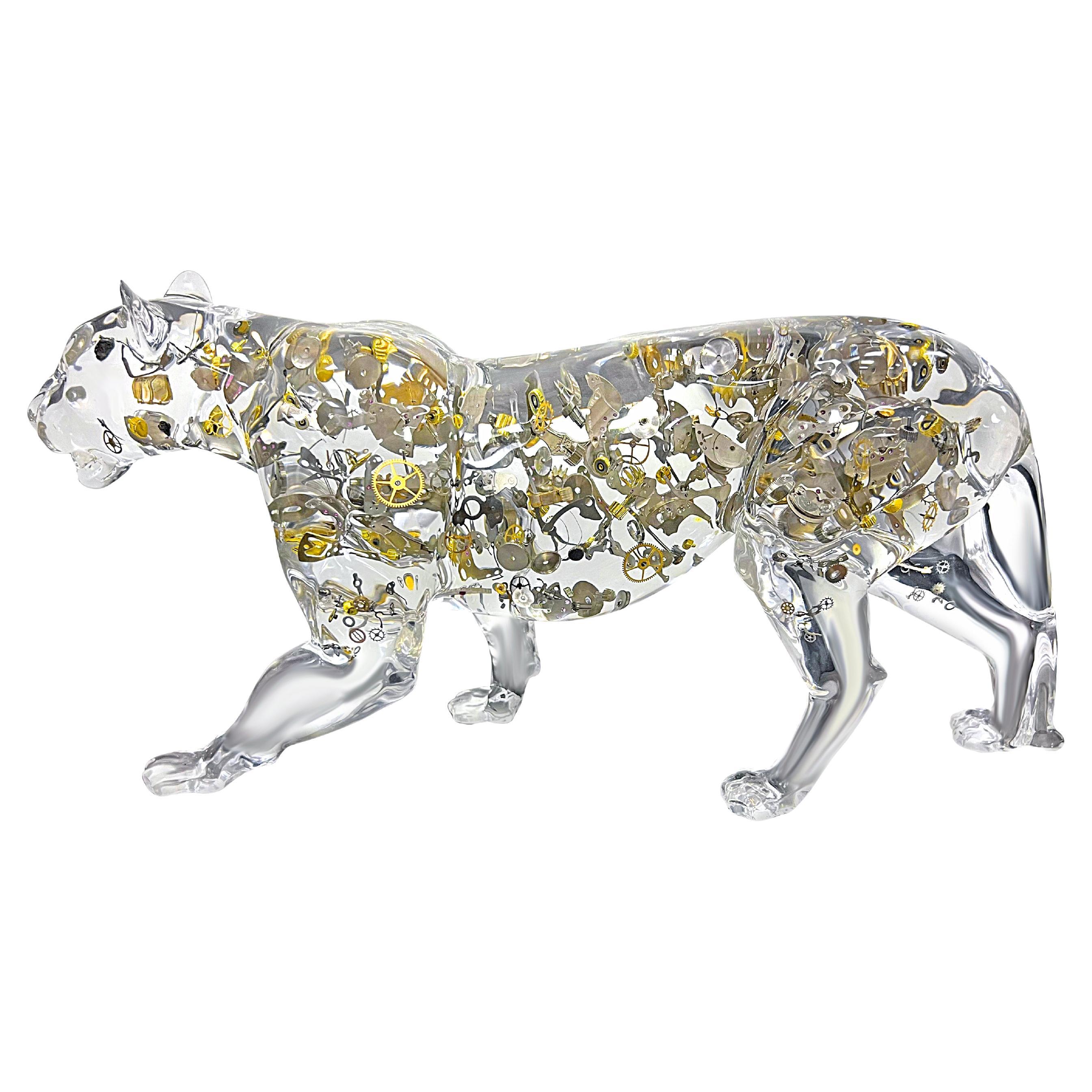 Sculpture en lucite « Jaguar » en édition limitée de Berd Vay'e en vente