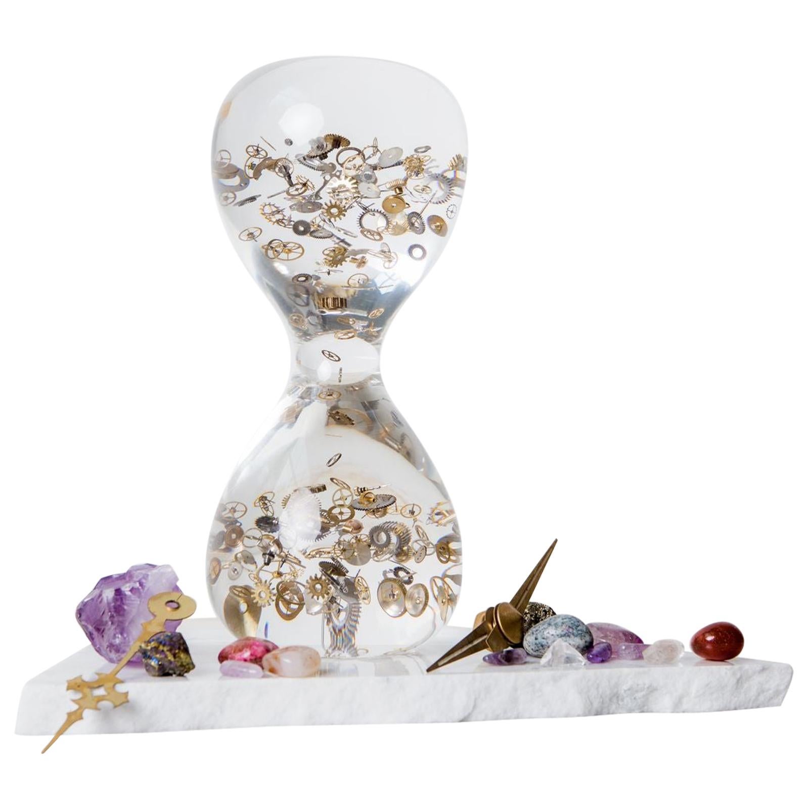 Berd Vay'e Limited Edition "Passage Through Time" Lucite Sculpture 'Small' For Sale