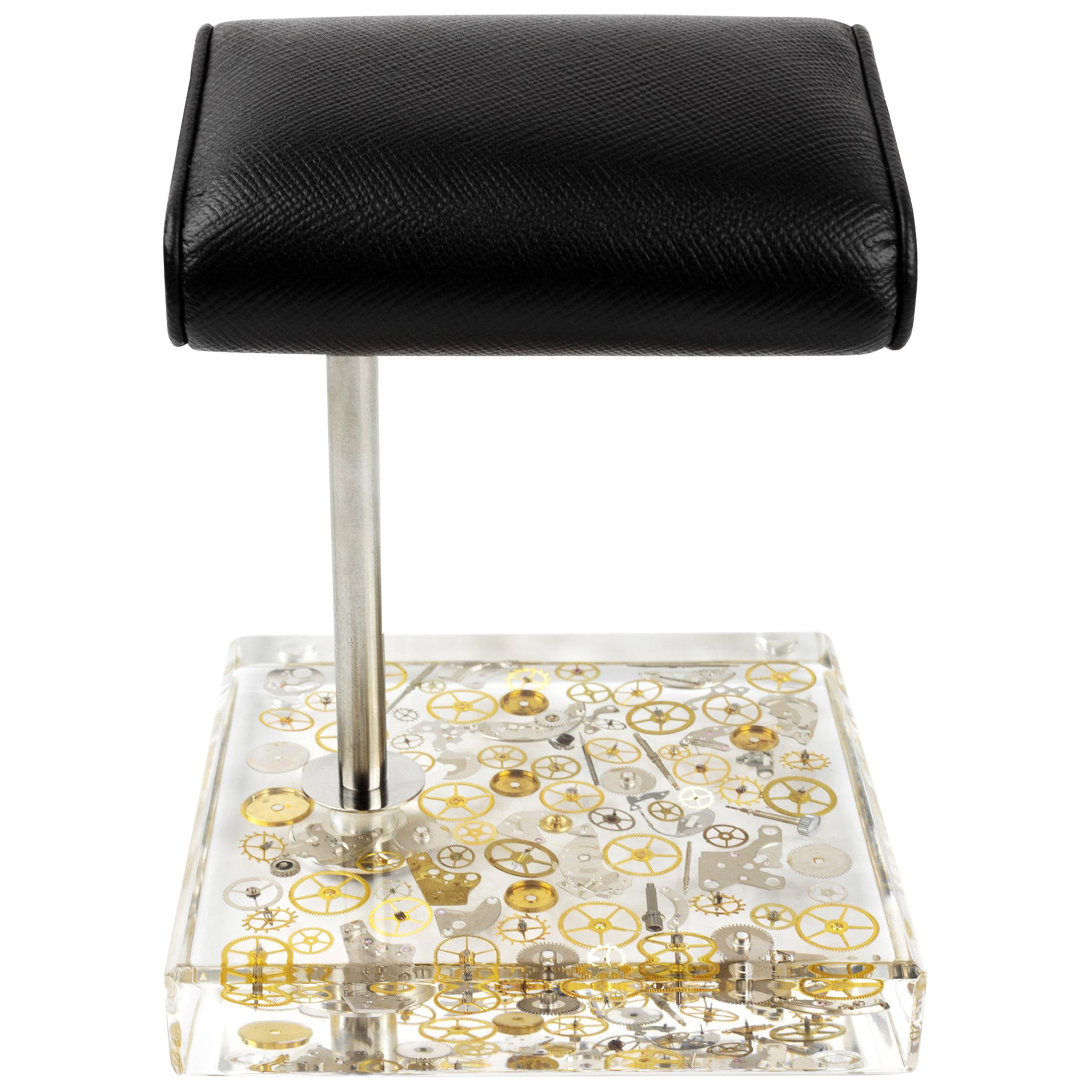Berd Vay’e x the Watch Stand Fine Timepiece Lucite Desk Accessory 'Stainless'