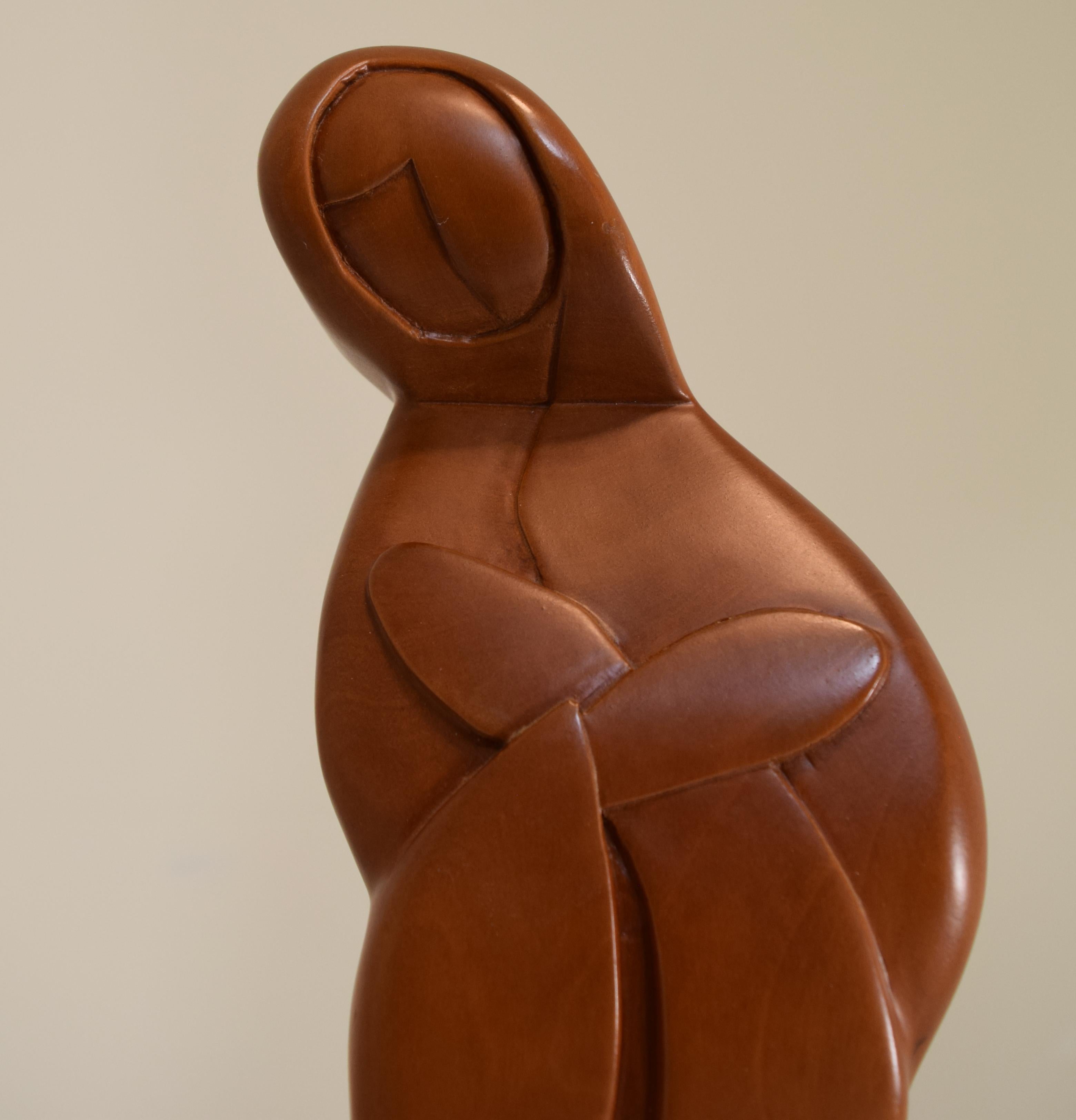 Mid-Century Modern Sculpture de figurine féminine du Berea College, 1984 en vente