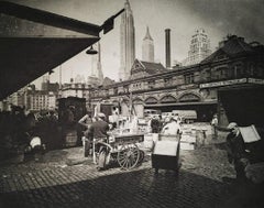 Fulton Street Fish Market, New York City, circa 1930