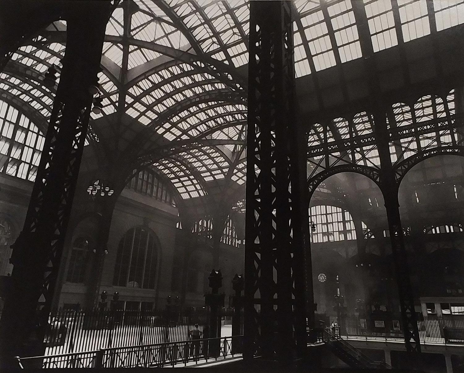 Berenice Abbott Black and White Photograph - Penn Station Interior, New York City, July 1936