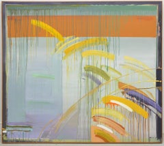 Large Abstract Expressionist New York Modernist Woman Artist Bold Oil Painting