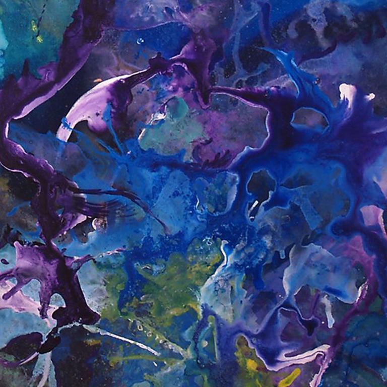 Water Dance - Abstract Mixed Media Art by Bereniche Aguiar 