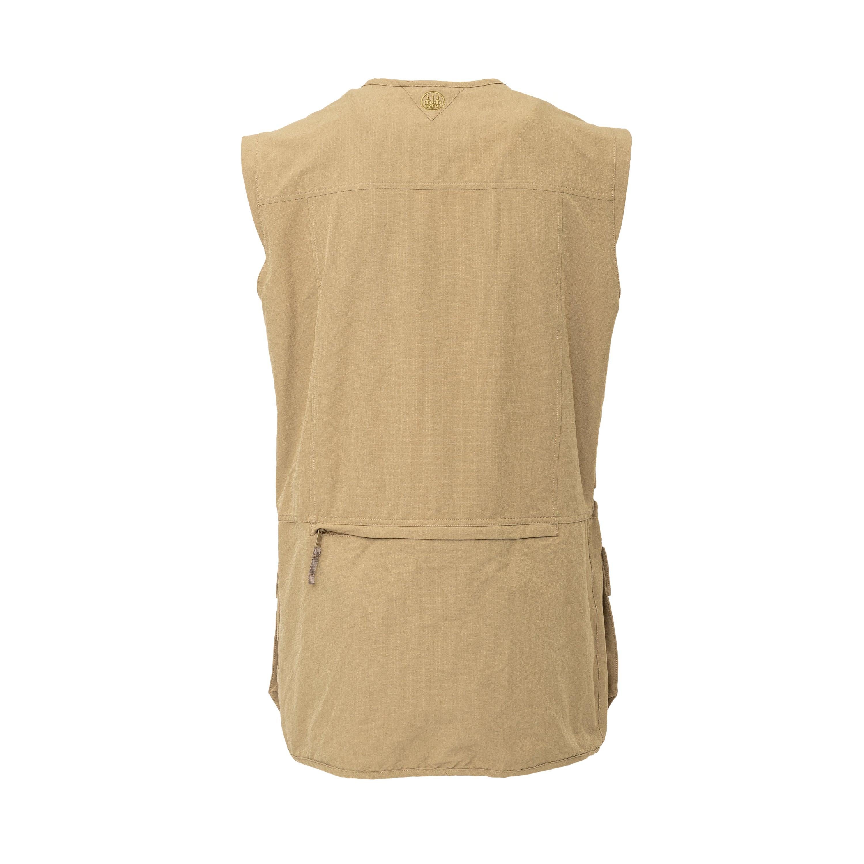 The Beretta Utility Vest is a comfortable and breathable hunting vest, designed to keep you cool and dry. Made of a nylon and lycra blend fabric, with a light inner lining in micro-perforated mesh, it also features multiple pockets for storage and a