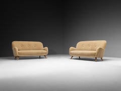 Berga Mobler Sofa in Beige Teddy Mohair by Pierre Frey