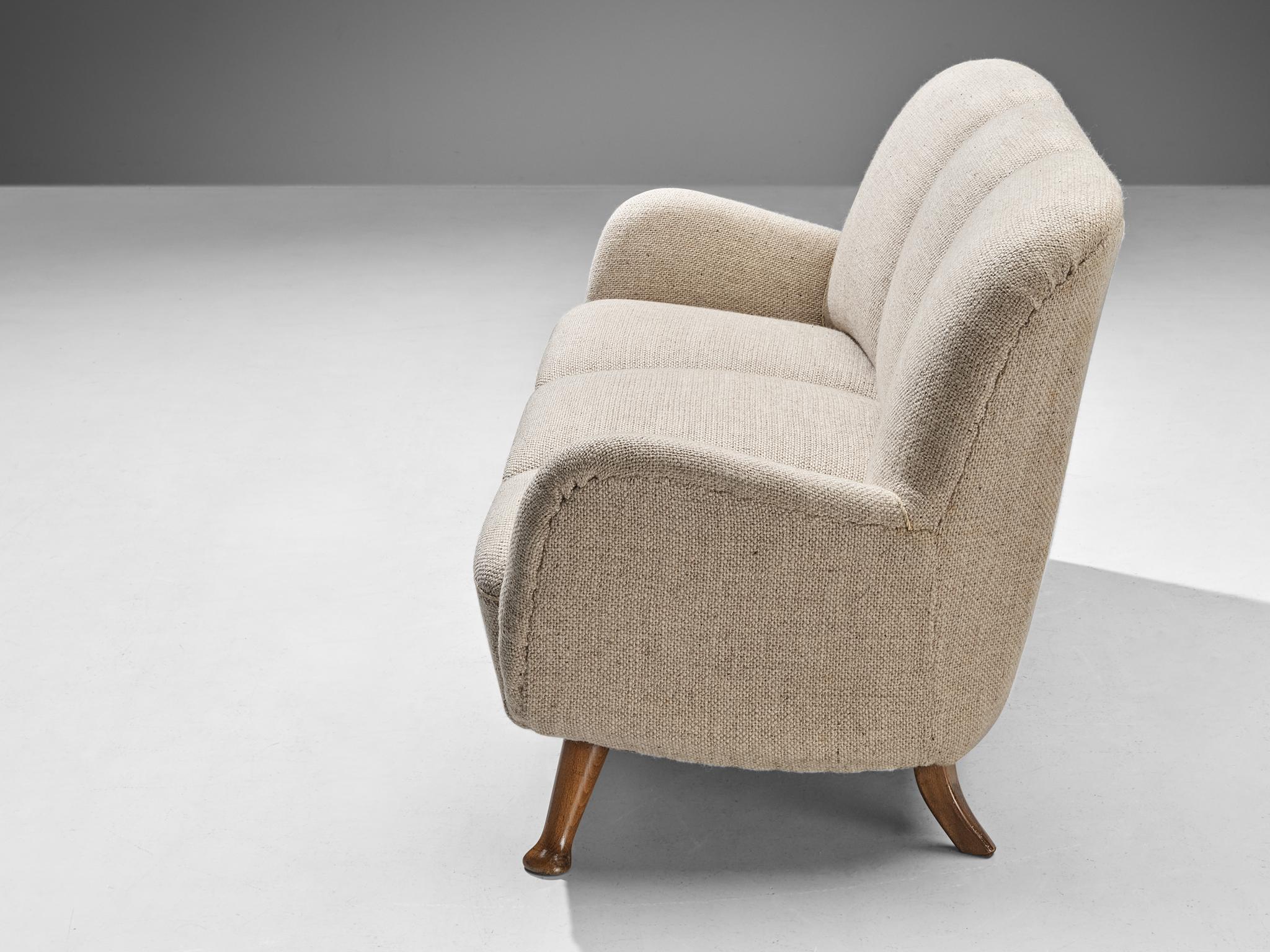Berga Mobler Sofa in Beige Wool Upholstery  3
