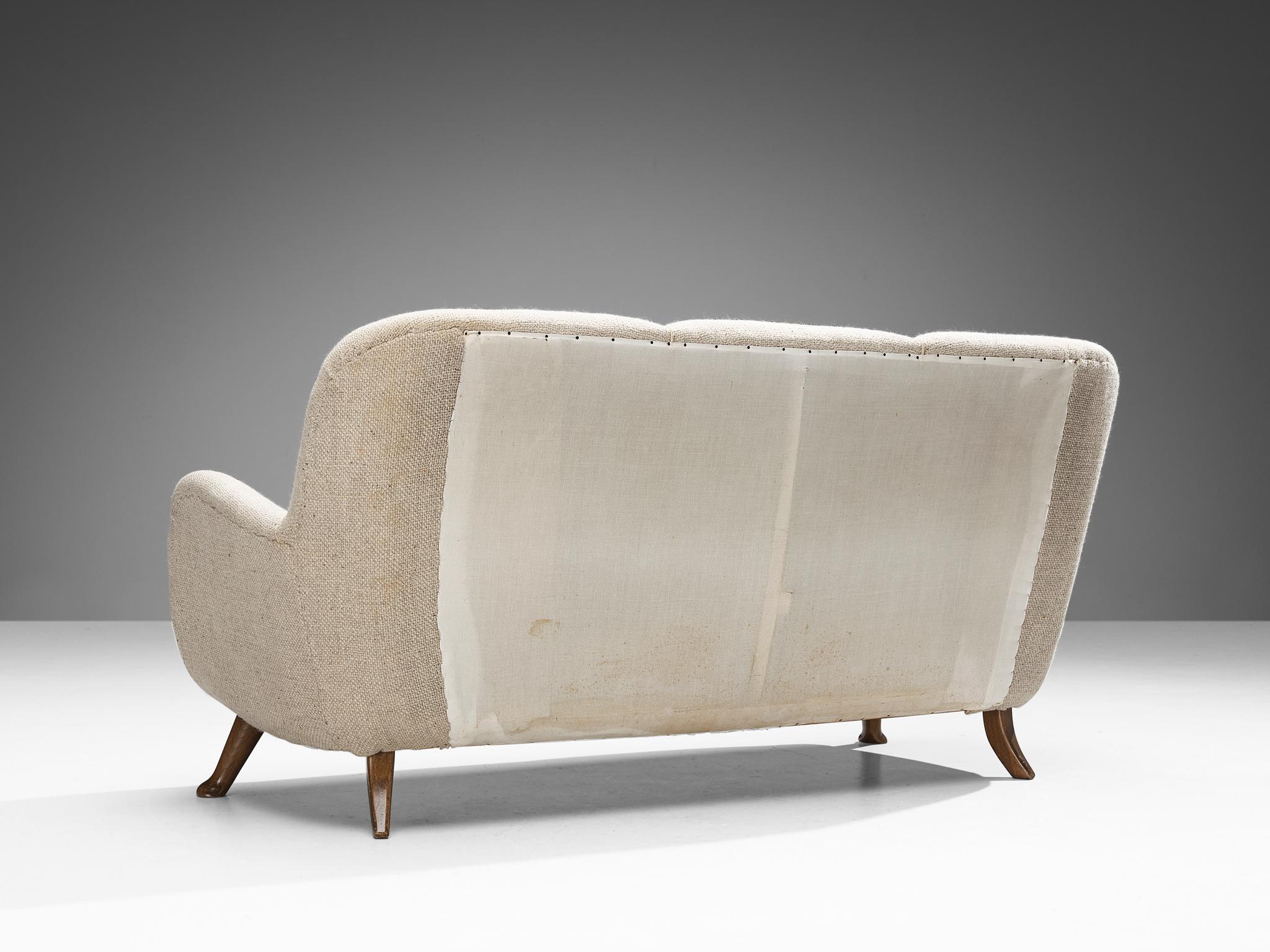 Berga Mobler Sofa in Beige Wool Upholstery  4