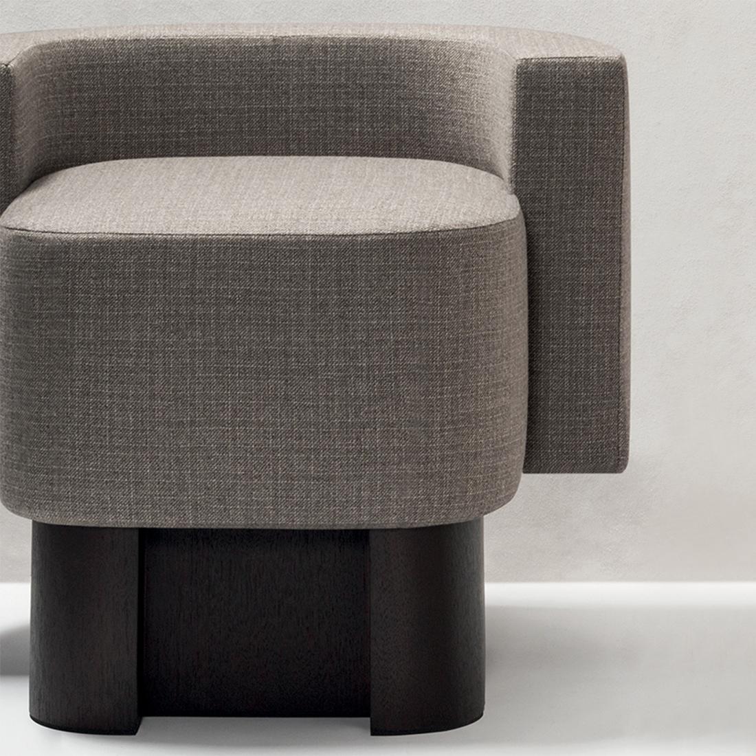 Fabric Bergam Armchair For Sale