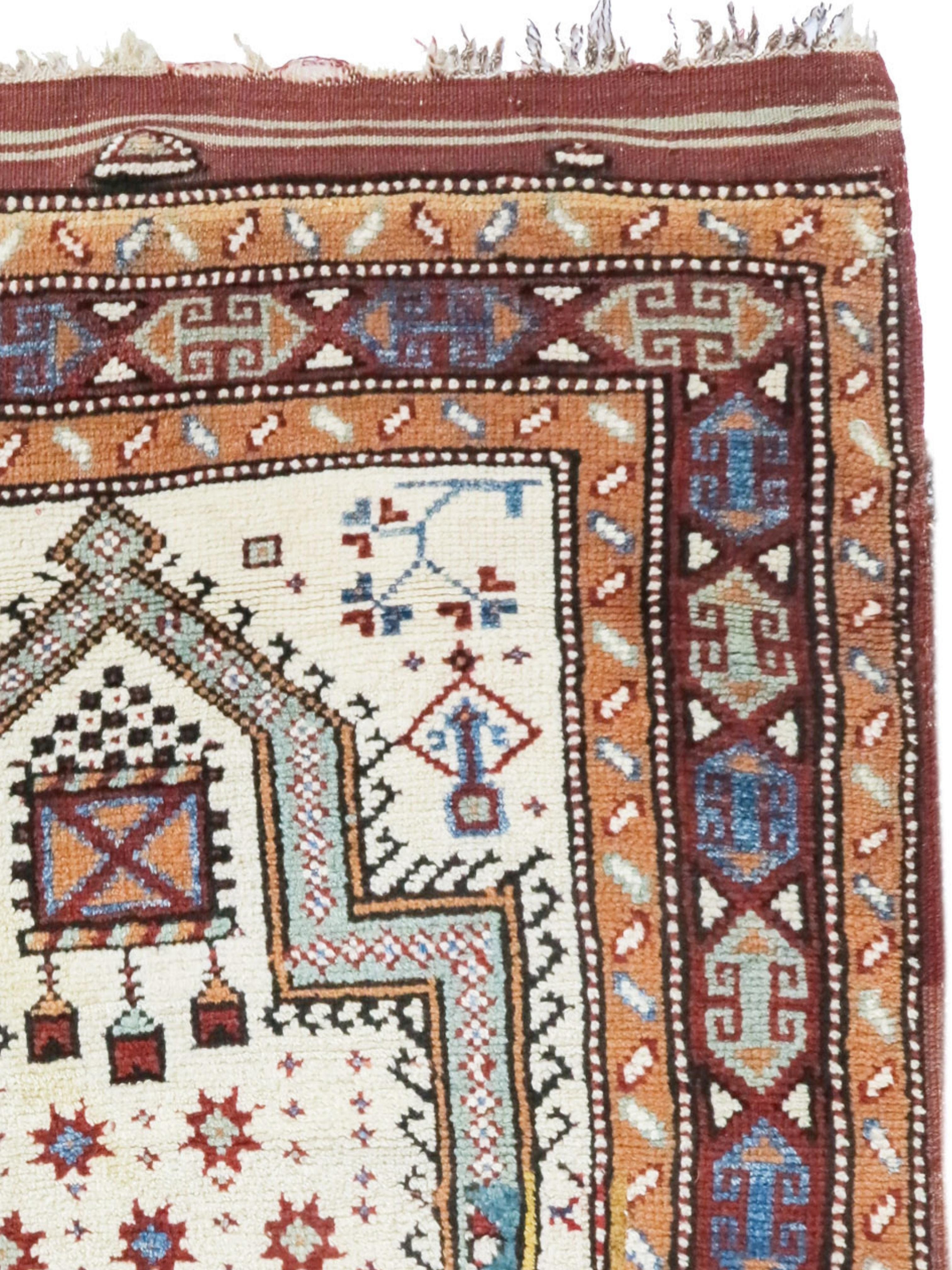 Bergama-Gebetteppich, spätes 19. Jahrhundert im Zustand „Hervorragend“ im Angebot in San Francisco, CA