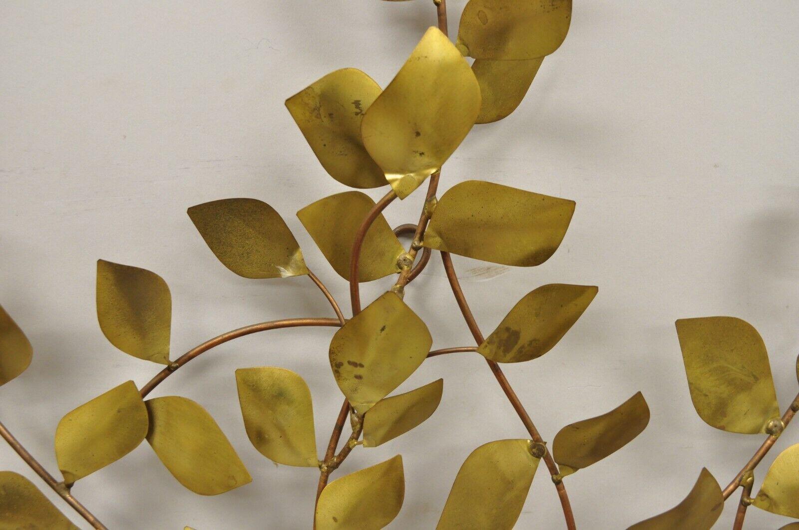 Bergasse Mid-Century Modern Brass Tree of Life Large Wall Art Sculpture For Sale 3