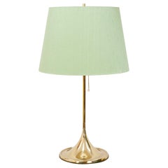 Bergbom B-024 Table Lamp with Green Shade, 1950s