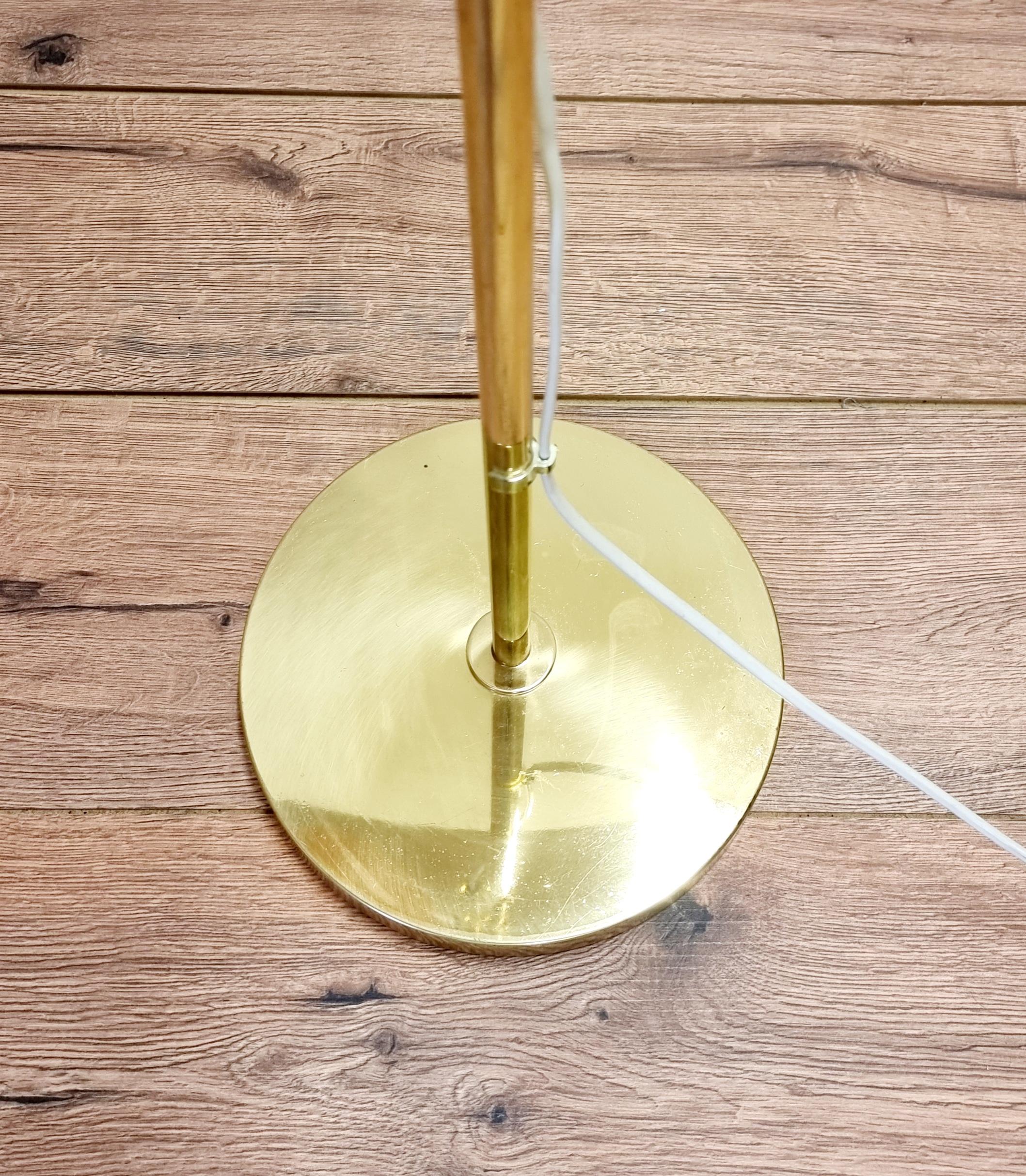 Swedish Bergboms, Adjustable Floor Lamp G-132 in brass, Scandinavian / Midcentury Modern For Sale