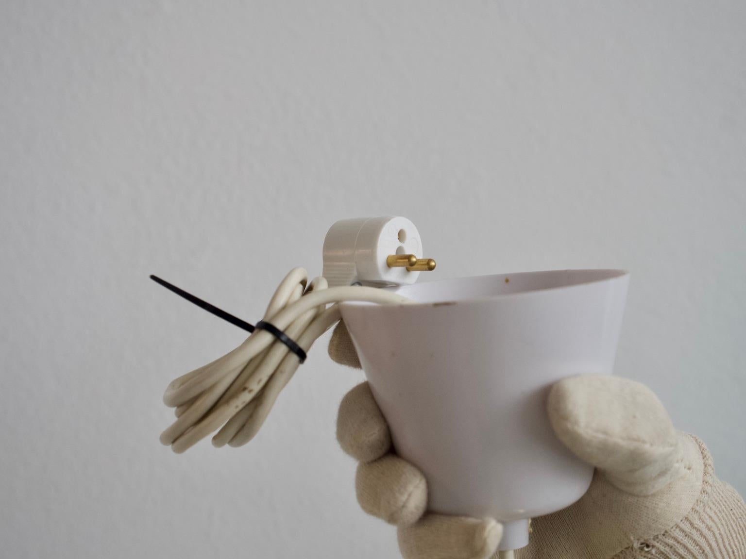 Ottone Lampada da soffitto in ottone Bergboms con schermo acrilico in vendita