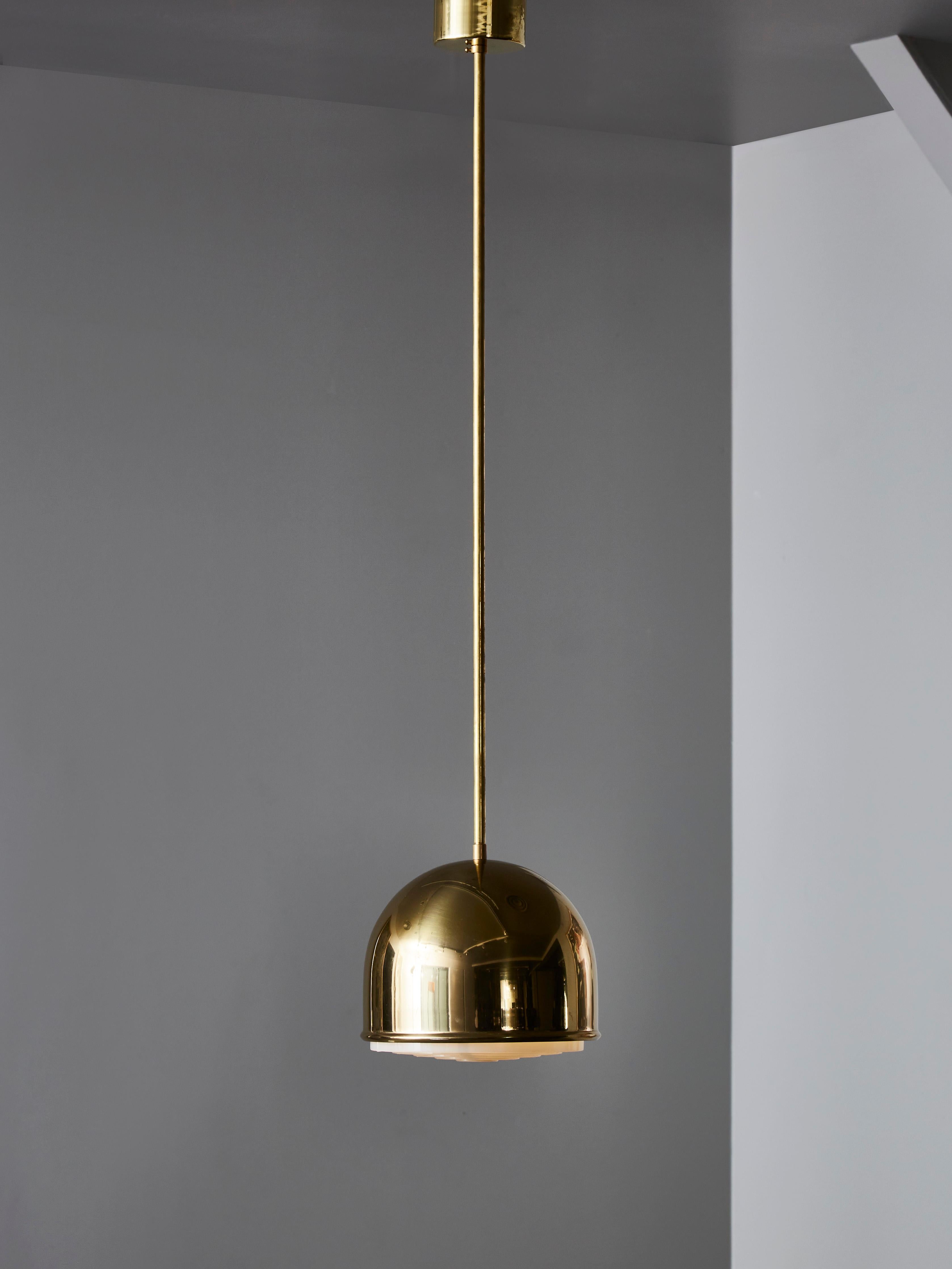 Scandinavian Modern Bergboms Brass Pendants  For Sale