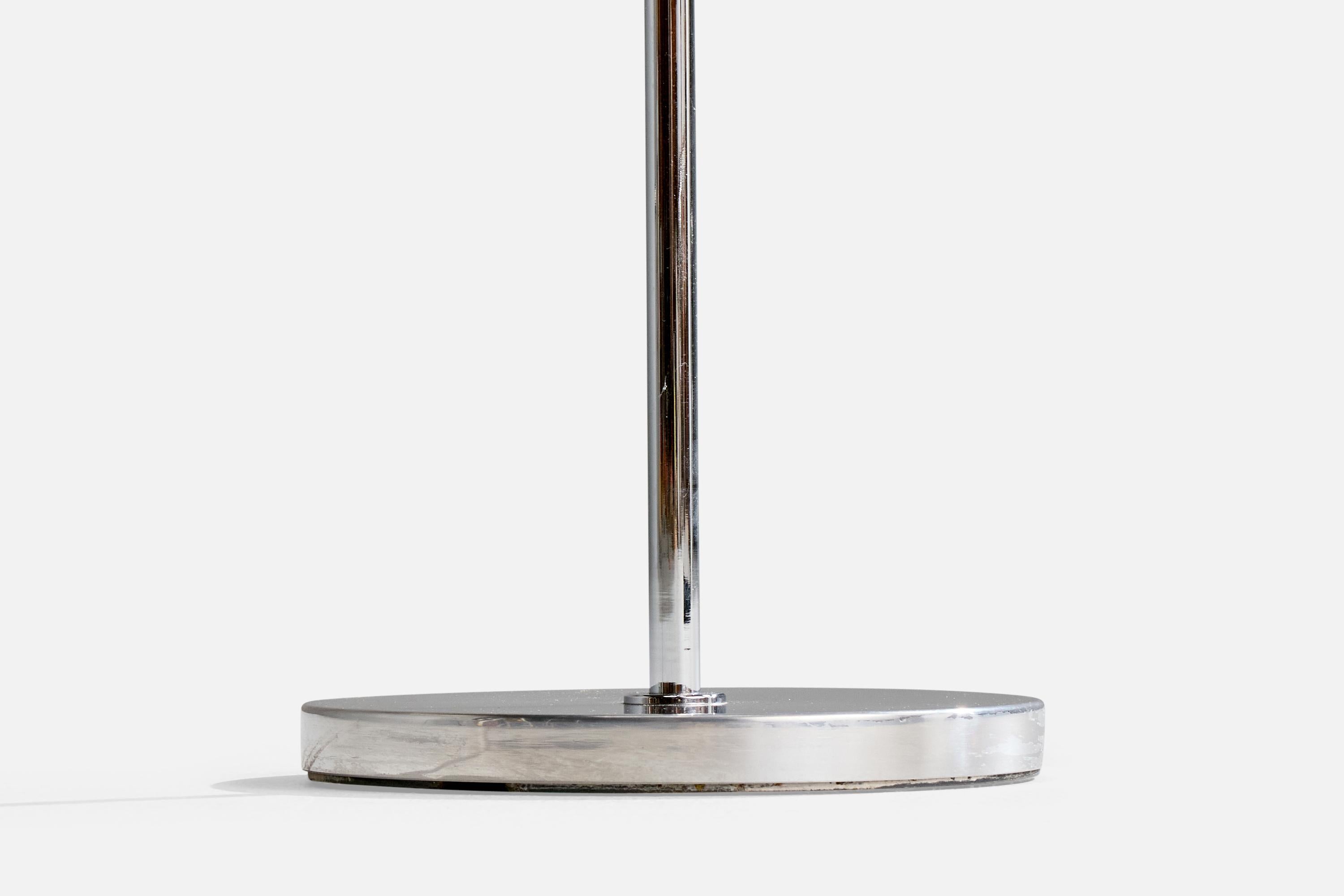Tissu Bergboms, lampadaire, chrome, tissu, Suède, 1970 en vente