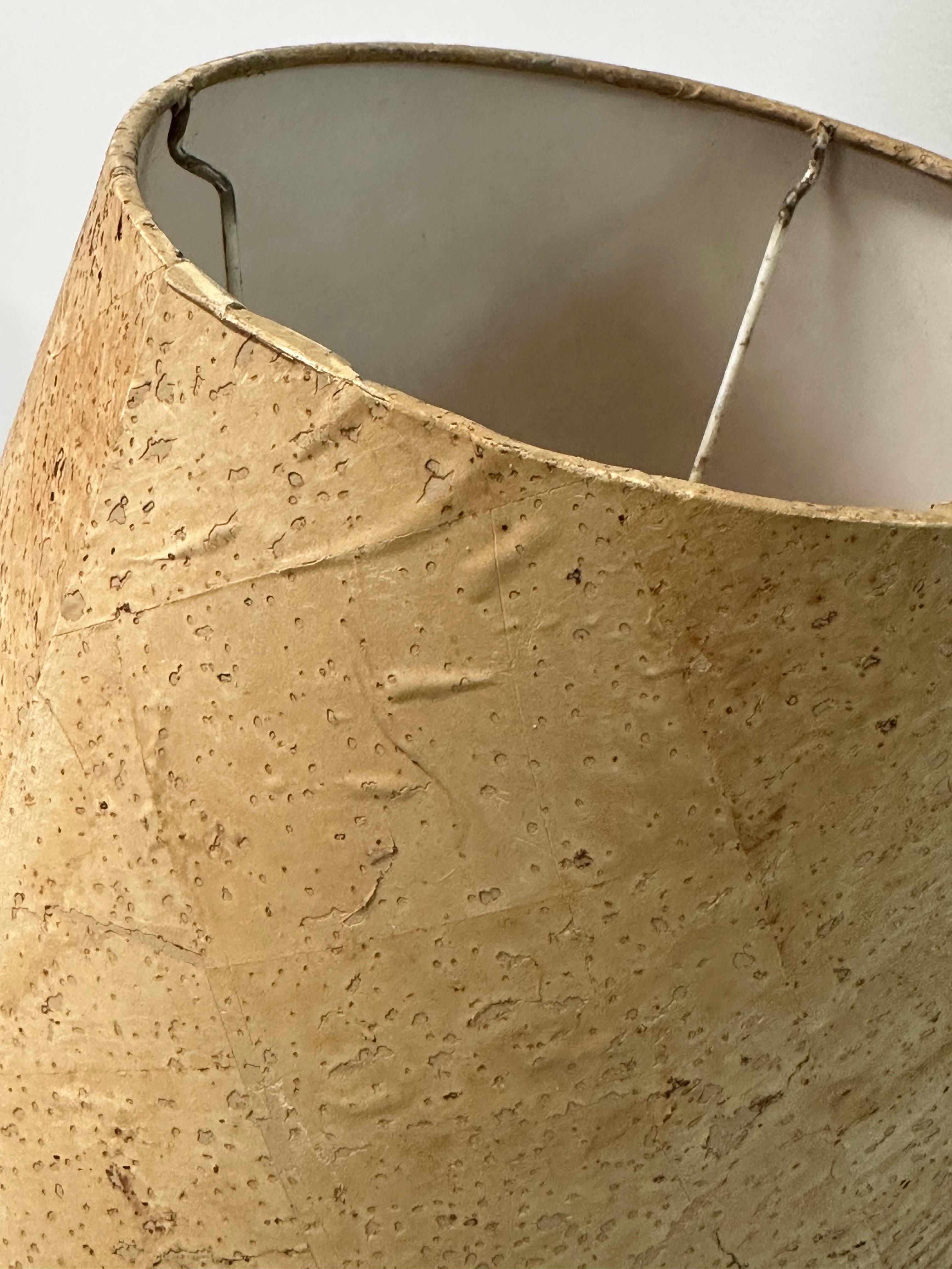 Lampe de bureau organique Bergboms avec abat-jour en liège, Suède en vente 4
