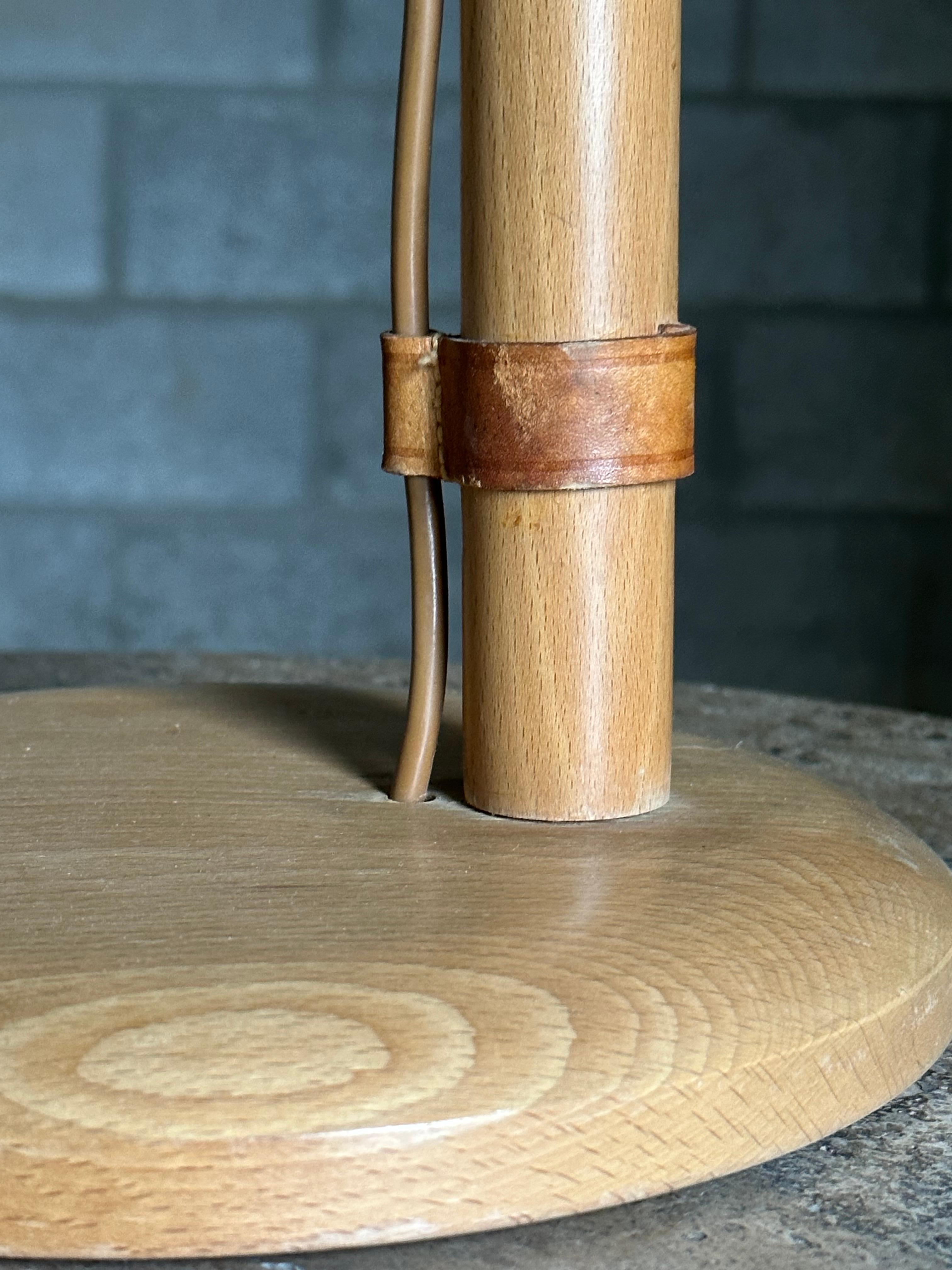 Lampe de bureau organique Bergboms avec abat-jour en liège, Suède en vente 1