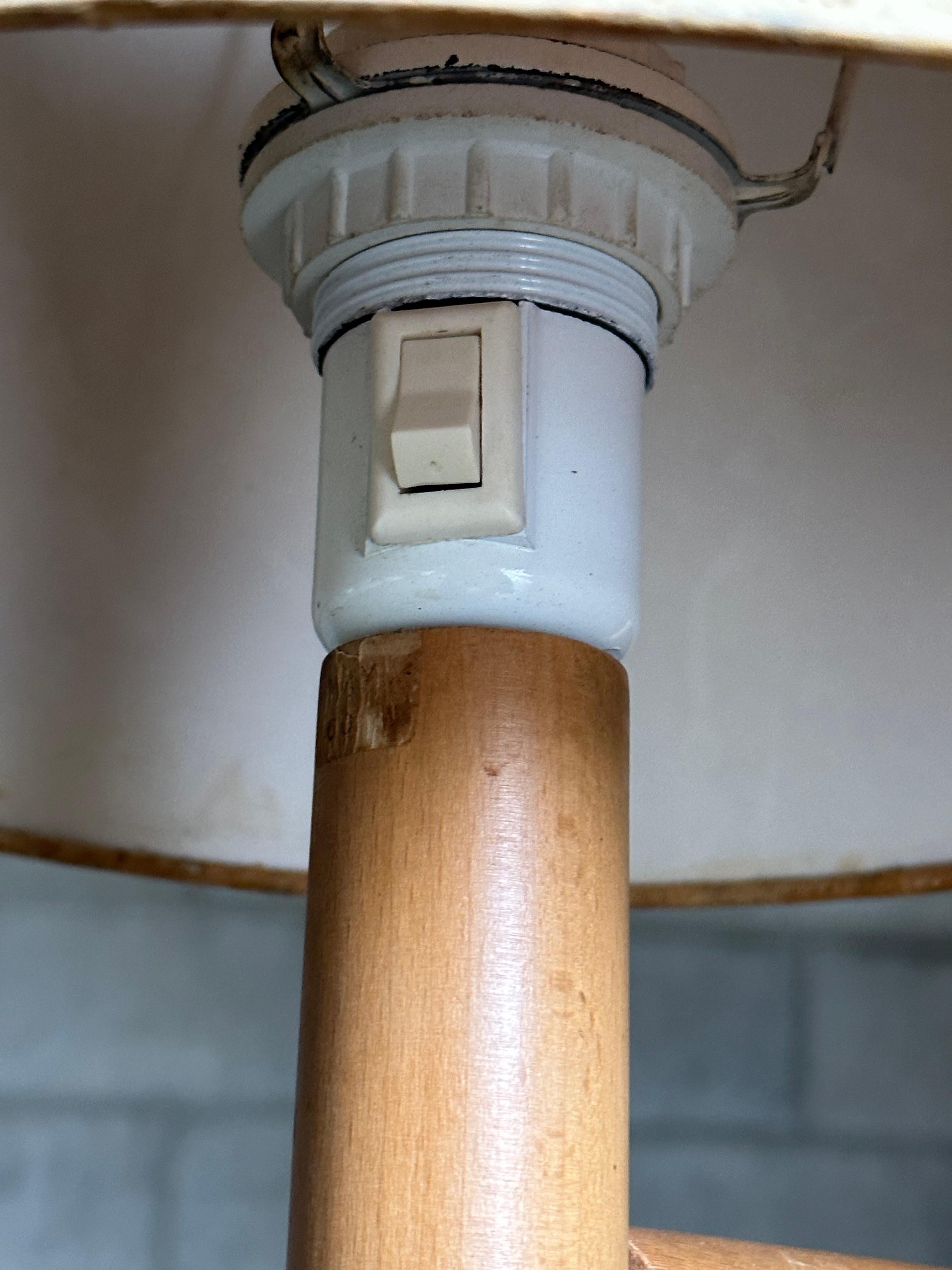 Lampe de bureau organique Bergboms avec abat-jour en liège, Suède en vente 2