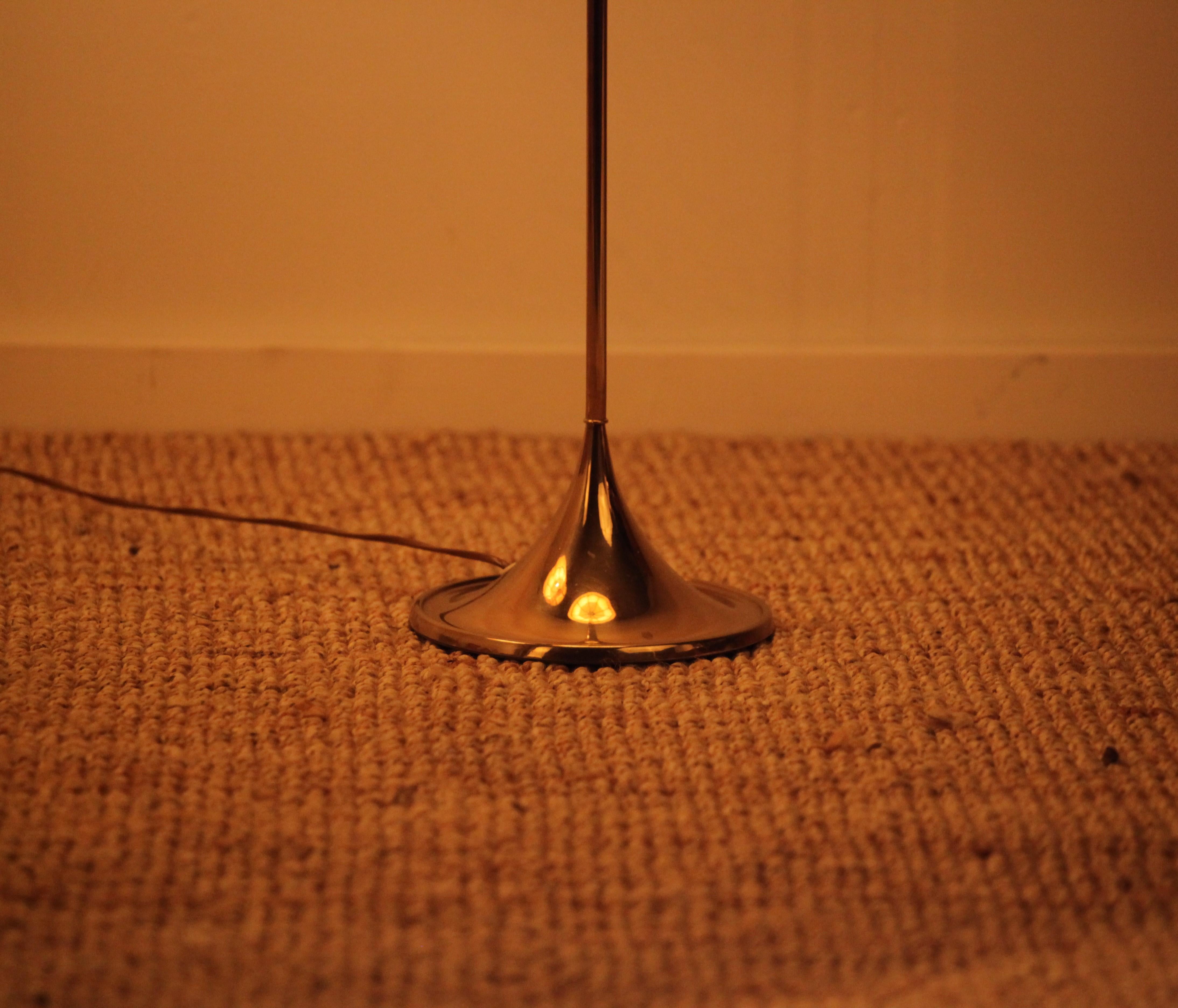 Bergboms, Pair of Floor Lamps, G-024, Brass, Scandinavian Modern / Midcentury For Sale 1