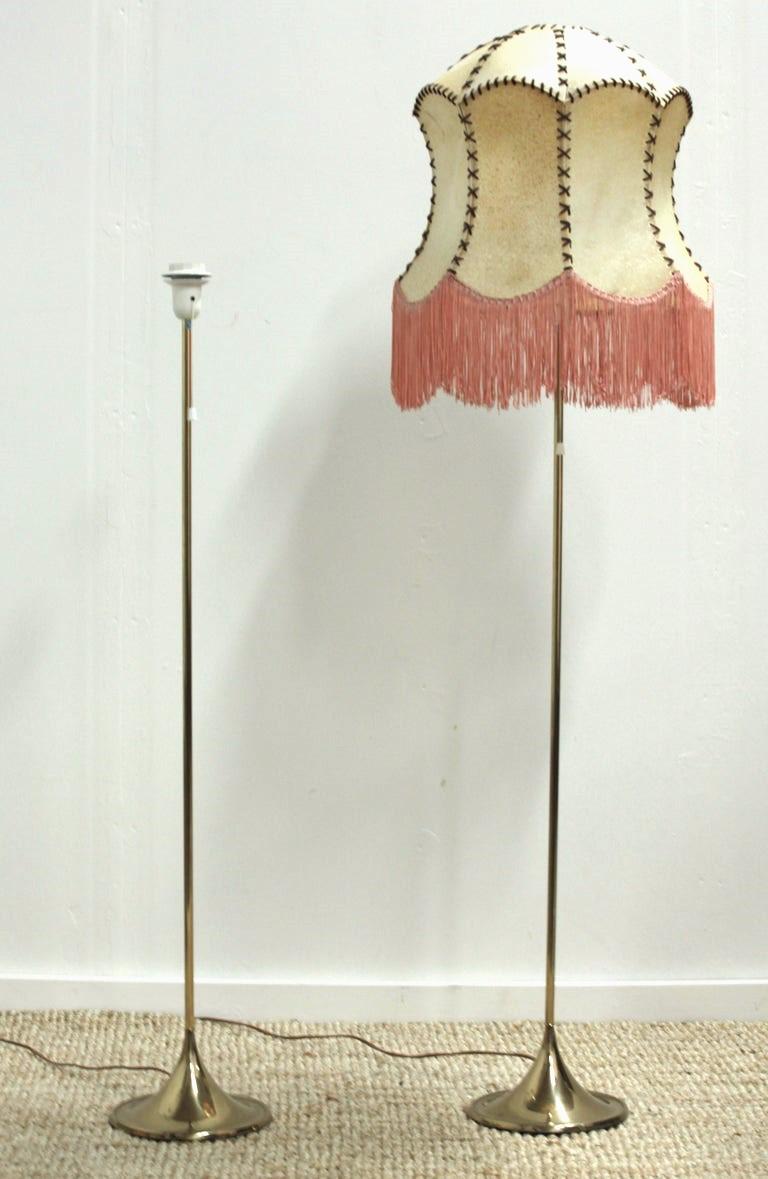 Bergboms, Pair of Floor Lamps, G-024, Brass, Scandinavian Modern / Midcentury For Sale 3